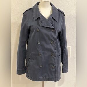NWOT Treasure & Bond Navy canvas Trench Coat